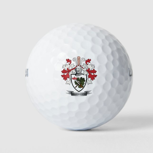 MacGregor-Familienwappen-Wappen Golfball (Vorderseite)