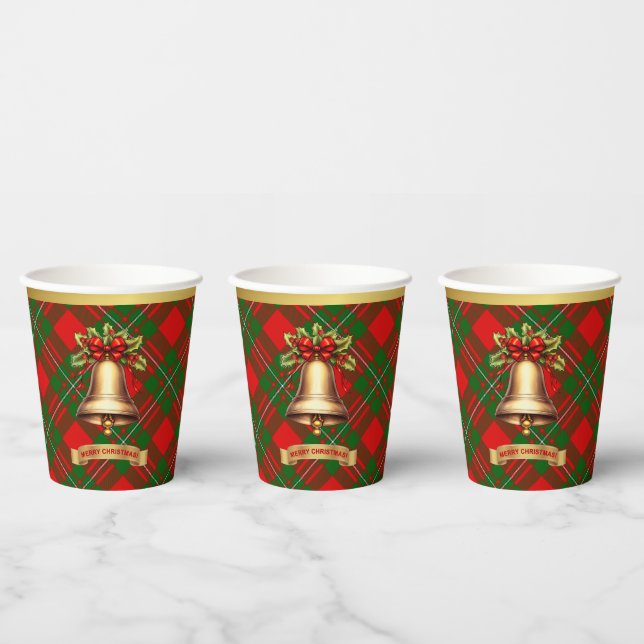 MacGregor Personalisiert Tartan Christmas Pappbecher (Multi)