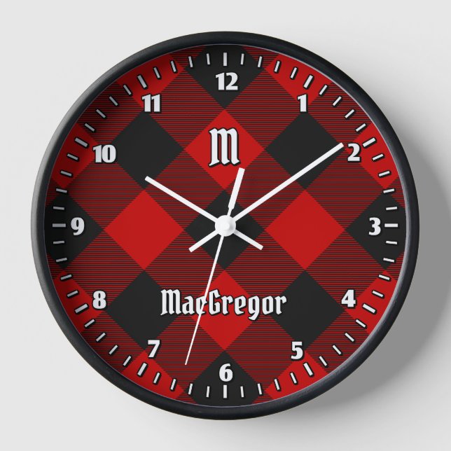 MacGregor Rob Roy Tartan Grande horloge (Recto)