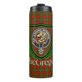 MacGregor Scottish Clan Tartan & Crest Thermosbecher
