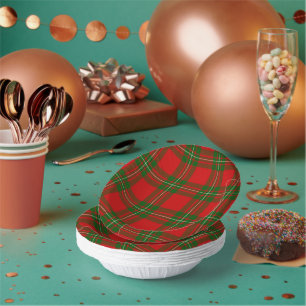 MacGregor Tartan rot kariert Pappteller