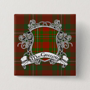 MacGregor Tartan-Schild Button