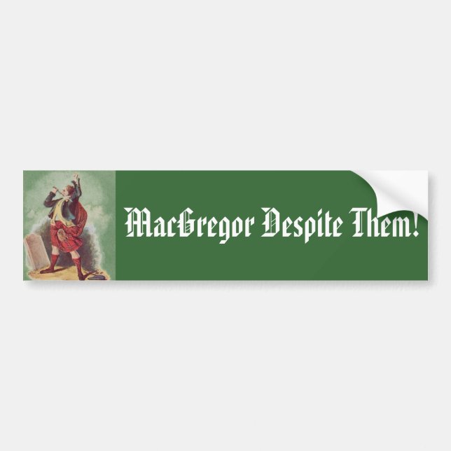 MacGregor trotz sie! Autoaufkleber (Vorne)