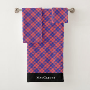MacGregor von Glengyle Clan Scottish Tartan Karier Badhandtuch Set