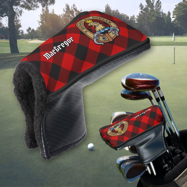 MacGregor Wappen über Rob Roy Tartan Golf Headcover (Von Creator hochgeladen)