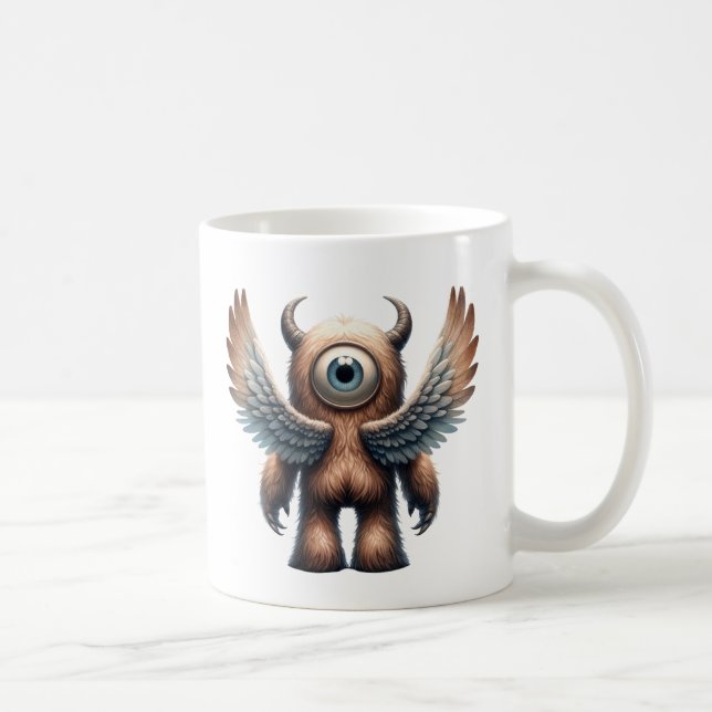 MacGregor - Whimsical One-mit Augen Monster-Tasse Kaffeetasse (Rechts)