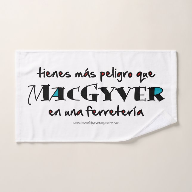 MacGyver en una ferretería (Serviette à main)