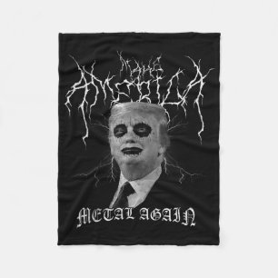 Mach Amerika wieder Metal-Schwarzmetall-Trump-Leic Fleecedecke