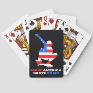 MACH AMERIKA WIEDER SKATE ollie grab edition Spielkarten