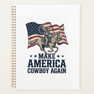 Mach Amerika wieder zum Cowboy-Patriotisches Weste Planer