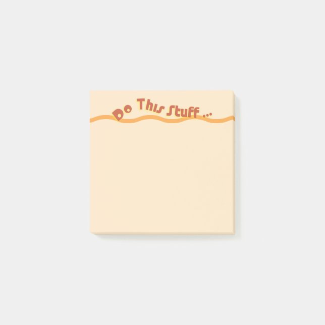 Mach das Zeug... Post-it Klebezettel (Vorderseite)