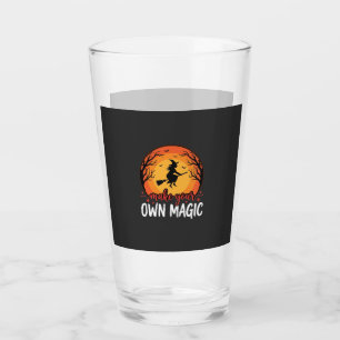 Mach deine eigene magische Hexen-Halloween-Gestalt Glas