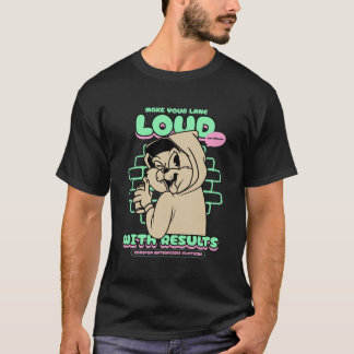 Mach deine Spur mit Ergebnissen laut T-Shirt