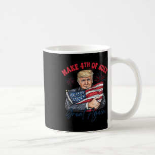 Mach den 4. Juli wieder großartig, lustiger Trump Kaffeetasse