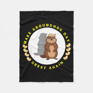 Mach den Groundhog-Tag wieder großartig Lustiger S Fleecedecke