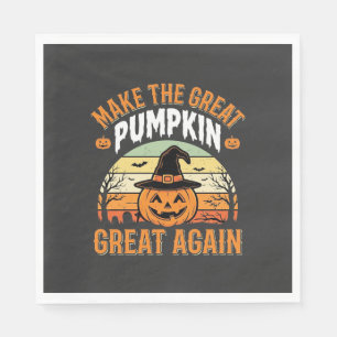 Mach den Kürbis wieder groß Halloween-Design_1 Serviette
