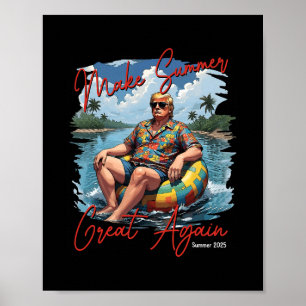 Mach den Sommer wieder großartig Hawaii Strand Tru Poster