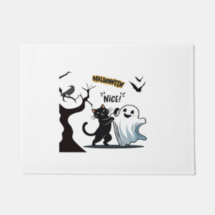 Mach dich bereit für eine gruselige Halloween-Part Fußmatte