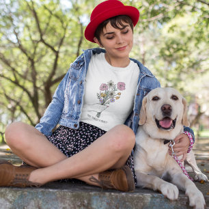 Mach dich selbst zu einem Prioritäts-Wildblumen-T- T-Shirt