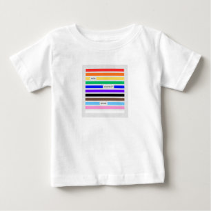 Mach dich stolz Regenbogen-Redaktion Pride 2026 Baby T-shirt