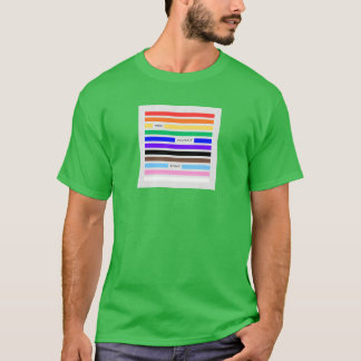 Mach dich stolz Regenbogen-Redaktion Pride 2026 T-Shirt