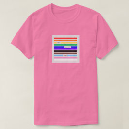 Mach dich stolz Regenbogen-Redaktion Pride 2026 T-Shirt