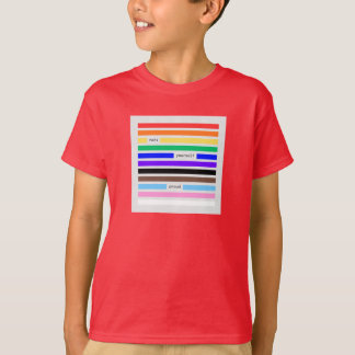Mach dich stolz Regenbogen-Redaktion Pride 2026 T-Shirt