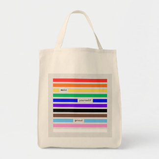 Mach dich stolz Regenbogen-Redaktion Pride 2026 Tragetasche