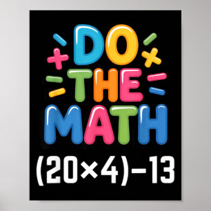 Mach die Mathe (20x4)-13 Sechs Sieben 6-7 Humor Le Poster