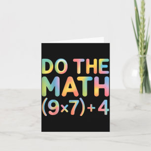 Mach die Mathe-Gleichung Erntedankfest Lehrer 67 S Karte