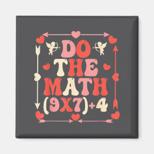 Mach die Mathe-Gleichung Valentinstag Mathe-Lehrer Magnet
