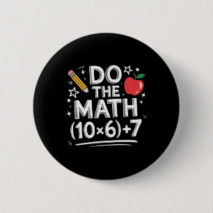 Mach die Mathe-Meme Pemdas Grundschullehrer Lustig Button
