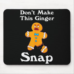 Mach dieses Ingwer-Snap-Rotschopf-Geschenk Weihnac Mousepad