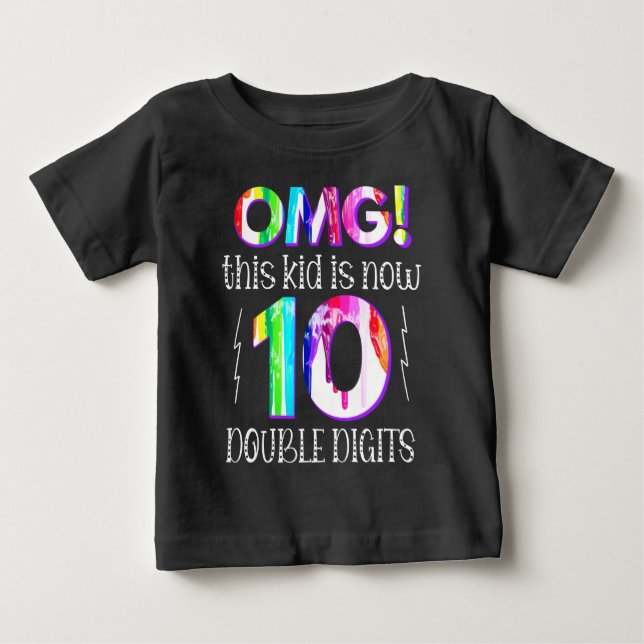 MACH! Dieses Kid ist jetzt 10 zweistellige Paint-T Baby T-shirt (Vorderseite)