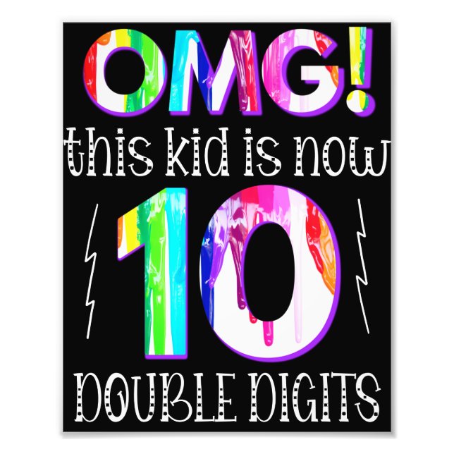 MACH! Dieses Kid ist jetzt 10 zweistellige Paint-T Fotodruck (Vorne)