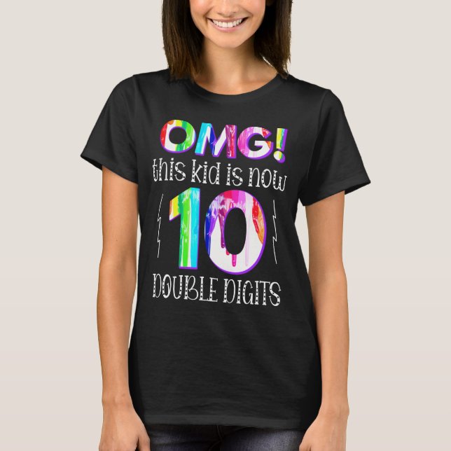 MACH! Dieses Kid ist jetzt 10 zweistellige Paint-T T-Shirt (Vorderseite)