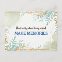 Mach dir keine Sorgen, dass du ein perfektes Zitat