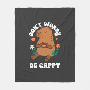 Mach dir keine Sorgen, sei Cappy Fleecedecke