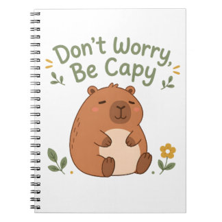 Mach dir keine Sorgen, sei Capy Süßes Capybara Not Notizblock