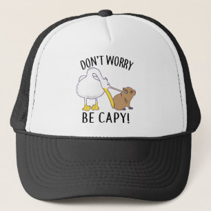 Mach dir keine Sorgen, sei gefangen. Capybara Oran Truckerkappe
