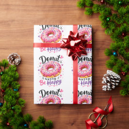 Mach dir keine Sorgen, sei glücklich Geschenkpapier
