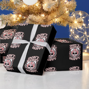 Mach dir keine Sorgen, sei hoppy Osterhase Kaninch Geschenkpapier