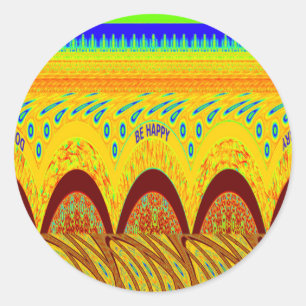 Mach dir keine Sorgen, wenn du glücklich bist beim Runder Aufkleber