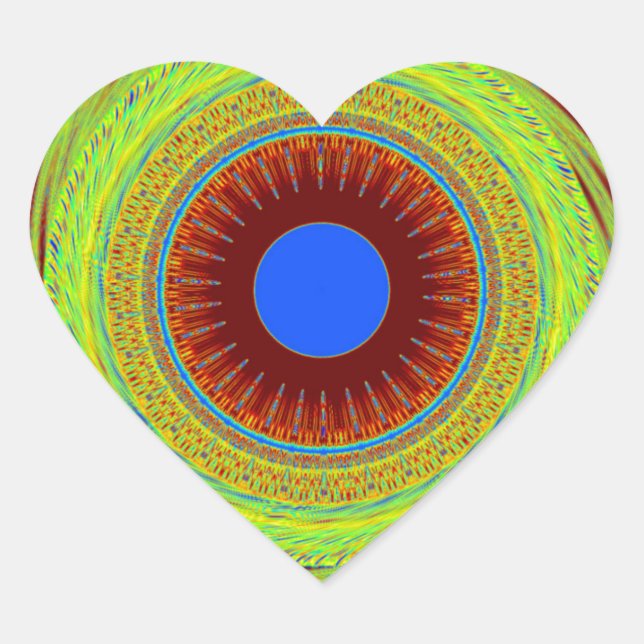 Mach dir keine Sorgen, wenn du glücklich bist. Herz-Aufkleber (Vorderseite)