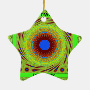 Mach dir keine Sorgen, wenn du glücklich bist. Keramik Ornament