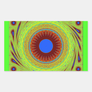 Mach dir keine Sorgen, wenn du glücklich bist. Rechteckiger Aufkleber