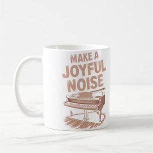 Mach ein fröhliches Geräusch Klavier Klavierspiele Kaffeetasse