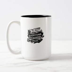 Mach eine mutige Aussage mit diesem modernen Zweifarbige Tasse