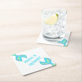Mach einen Splash! Mermaid Paper Untersetzer