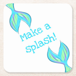 Mach einen Splash! Mermaid Paper Untersetzer